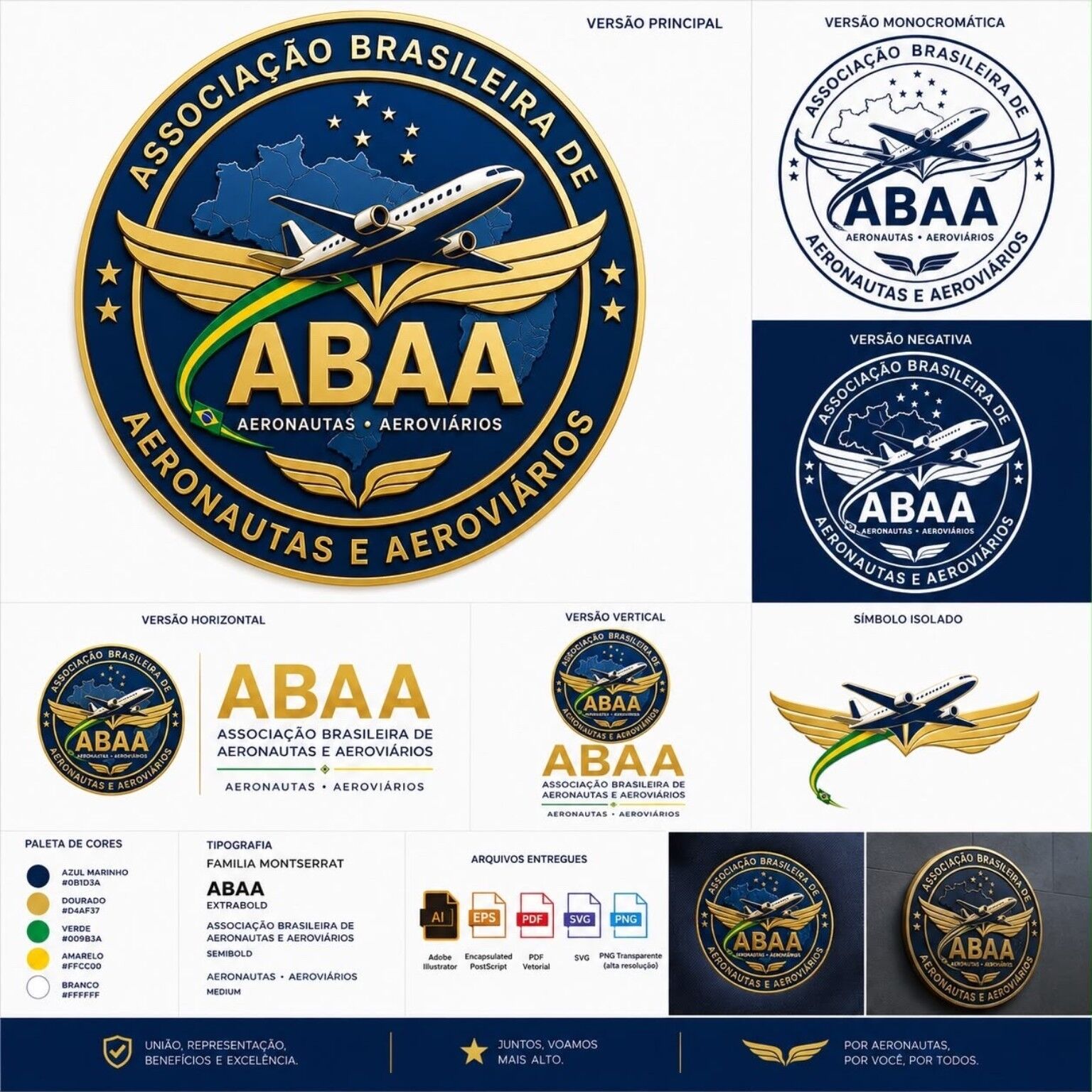 Símbolo da ABAA – Associação Brasileira de Aeronautas e Aeroviários
